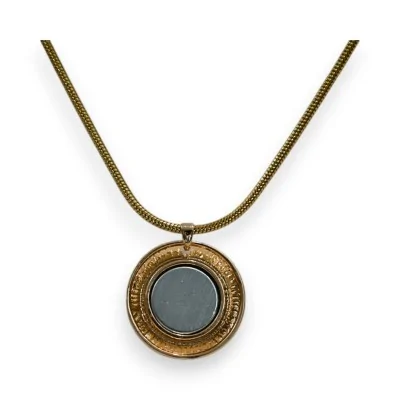 Collar Magnético Dorado con Soporte de Broche Imantado Collar Magnético Dorado con Soporte de Broche Imantado