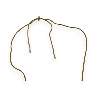 Collier magnétique doré avec support pour broche, cordon fin ajustable Collier magnétique doré avec support pour broche, cordon fin ajustable