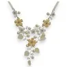Ikita Fantasy Necklace with Golden and Ivory Flowers