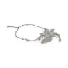 Collier ras de cou avec fleur ivoire et perles, accessoire élégant pour mariage ou so...