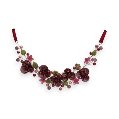 Collar Floral Burdeos Elena Collar Floral Burdeos Elena