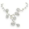 Collier Pétales de Rose Blanches - Accessoire de Mariage Élégant