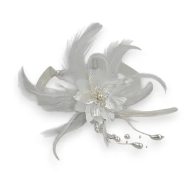 Gargantilla Floral Blanca Perla