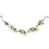 Collana Floréa - Gioiello Romantico con Fiori di Seta e Perle
