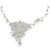 Collana di Fiori in tessuto e Perle per Matrimonio