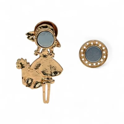Arrière Broche Aimantée Fillette Chapeau Vintage Arrière Broche Aimantée Fillette Chapeau Vintage