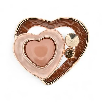 Broche Aimantée Double Cœur... Broche Aimantée Double Cœur...