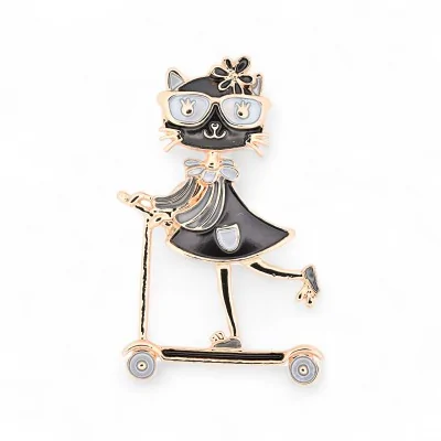 Broche Aimantée Chat Noir... Broche Aimantée Chat Noir...