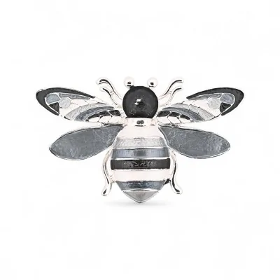 Broche Magnética Abeja Elegante Monocromática - Joya Insecto Sofisticada Broche Magnética Abeja Elegante Monocromática - Joya Insecto Sofisticada