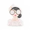 Broche Magnético Retrato Mujer Elegante - Joya Fashion Icon Vintage