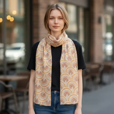 Foulard arancione a...