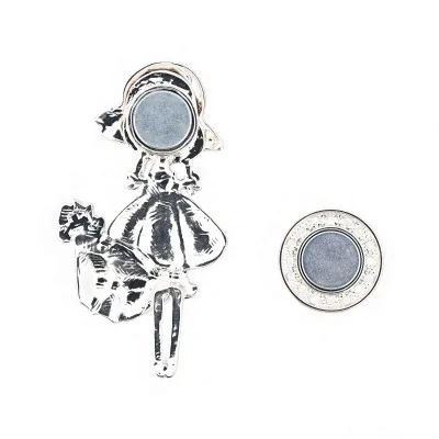 Broche magnétique petite fille élégante bouquet fleurs