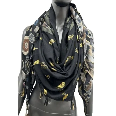 Foulard Quadrato Patchwork forma geometrica