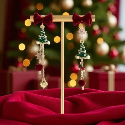 Christmas Fantasy Drop Earrings