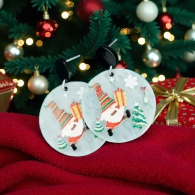 Pendientes de Fantasía de Navidad Duendes