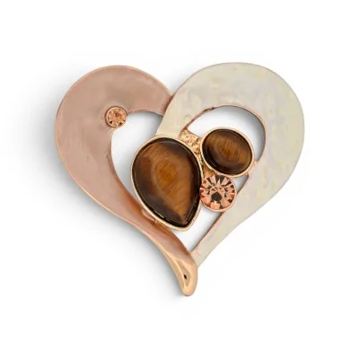 Broche Cœur Aimantée Ton...