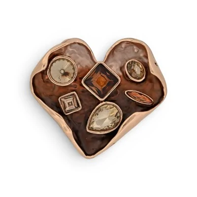 Broche Cœur Aimantée Tons...