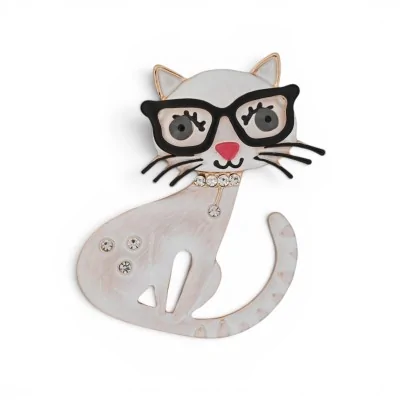 Broche Aimantée Chat à...