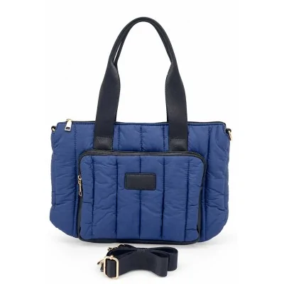 Sac à main doudoune bleu marine
