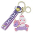 Rabbit keychain on its unicorn