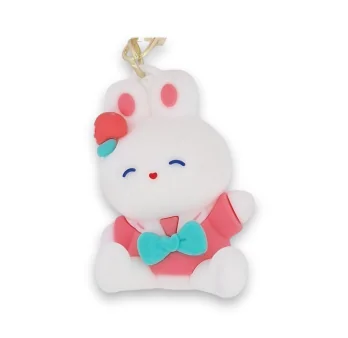 Chic and funny rabbit keychain