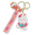 Chic and funny rabbit keychain
