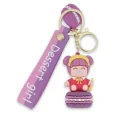 Baby keychain with gum on its macaron