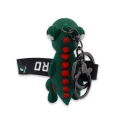 Green 3D Dinosaur keychain