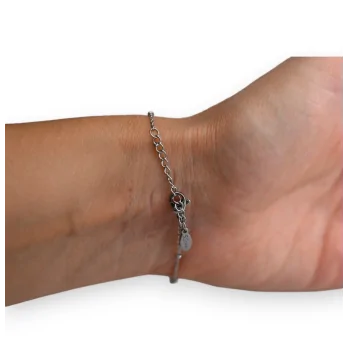 Silberne Armband-Handschelle