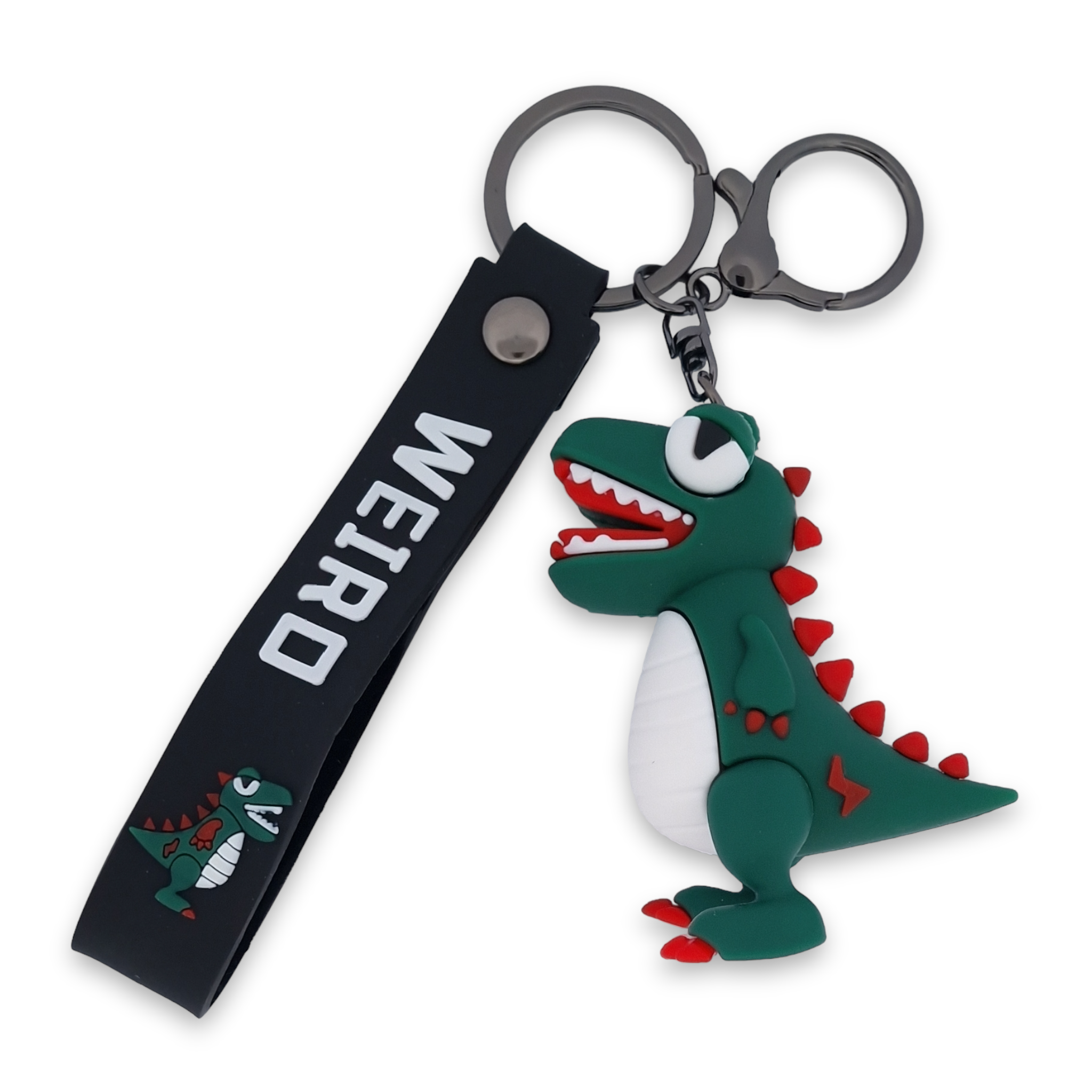 Porte-clés Dinosaure En Peluche Mignon - 12 Cm - Accessoire Sac à Dos Ou Clés - Cadeau Enfant Fille Garçon