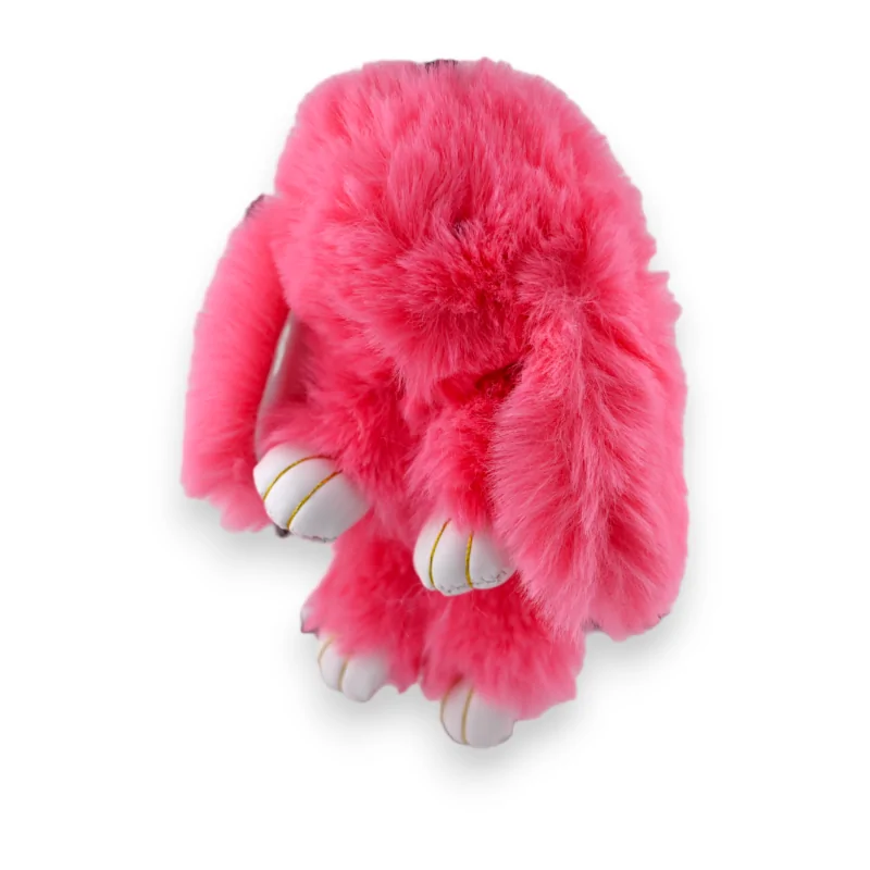 Soft Fuchsia Bunny Keychain