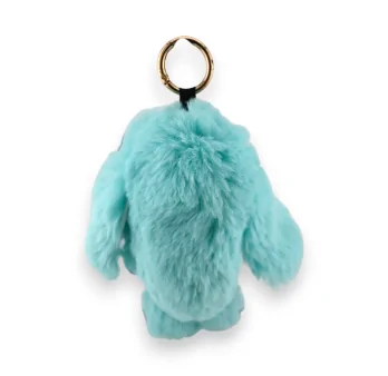 Soft turquoise bunny keychain