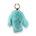 Soft turquoise bunny keychain