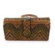 Cork wallet with multicolor graphics