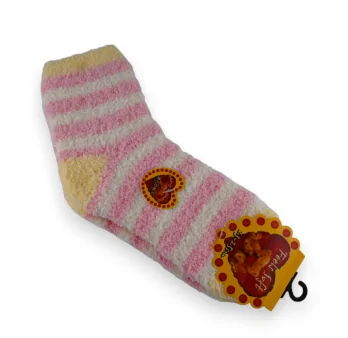 Streifen-Socken in Pink und Weiß