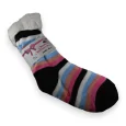 Chaussette chausson pilou rayée multicolore