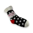 Socken Schuhwerk Pilou schwarz und weiß mit Punkten