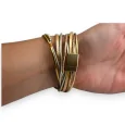 Armband imitiert 2 Umdrehungen goldenes Sternchen