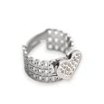 Anello di cuore grande con strass