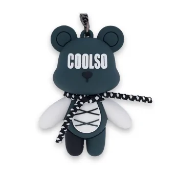 Porte-clés lapin anthracite COOLSO