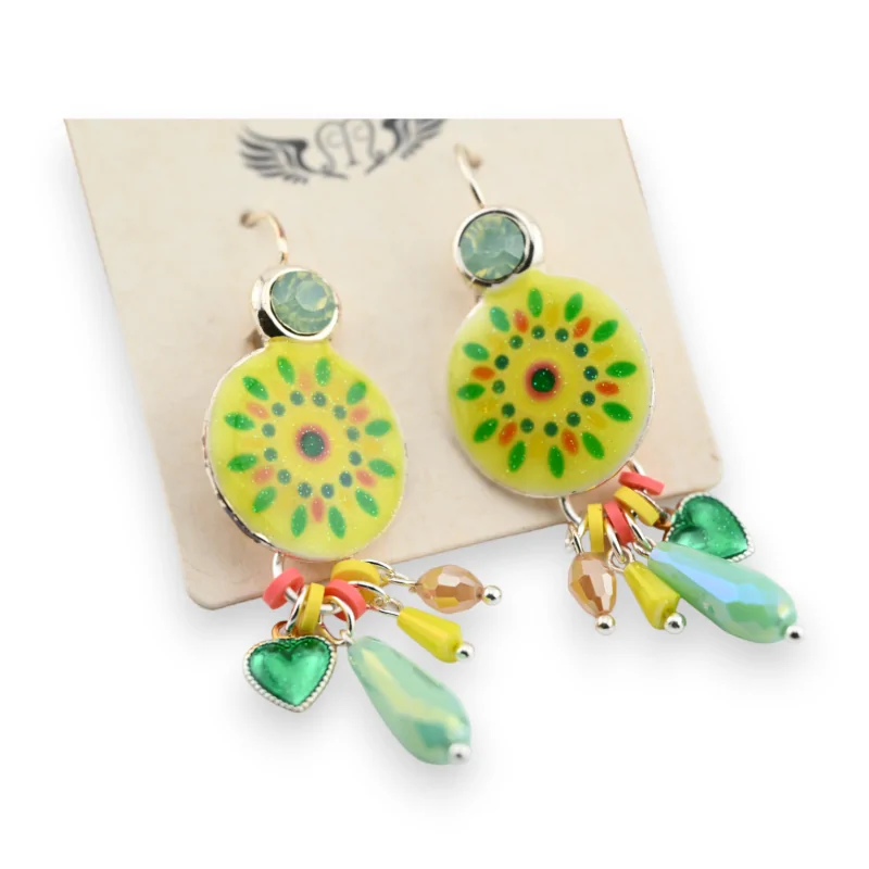 Hanging Green Anise Earring