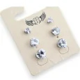 Stud earrings with a heart design