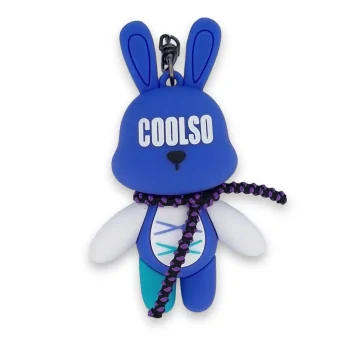 Porte-clés lapin bleu COOLSO