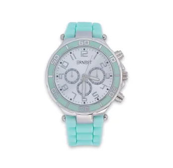 Montre femme silicone Ernest turquoise