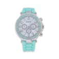 Montre femme silicone Ernest turquoise