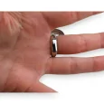Silver key of sol rhinestone fancy ring