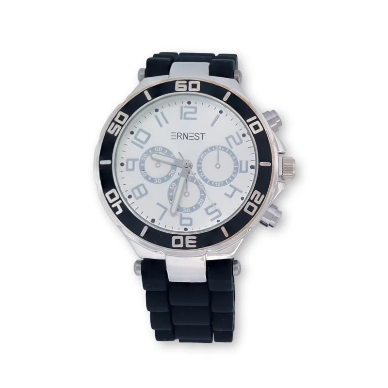 Women's silicone watch ERNEST black