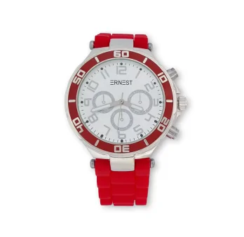 ERNEST Women's Silicone Watch in Red