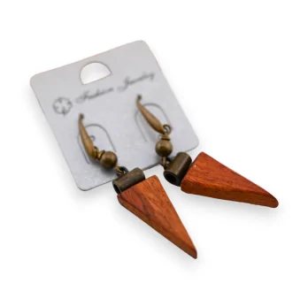 Fancy Wood Pick Earrings