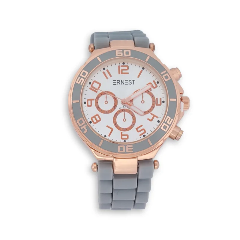 ERNEST Women's Silicone Watch in Gray